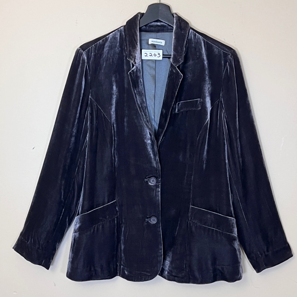 Sundance Sofia Velvet blazer - Women's Size 8 - Brown